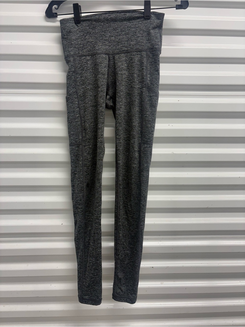 Aerie Chill Play Move Heathered Gray Ankle Legging S Women Pockets Elastic Waist